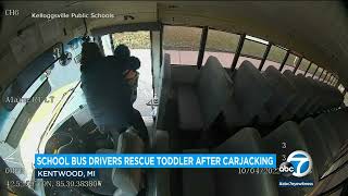 Michigan bus drivers rescue carjacked 2-year-old baby