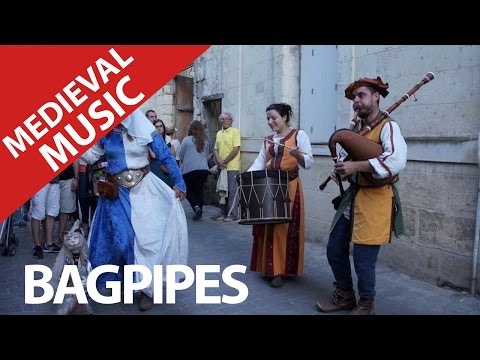 Bagpipes and Drums Medieval Music near a Castle a Fortress in France ! Hurryken Production Video