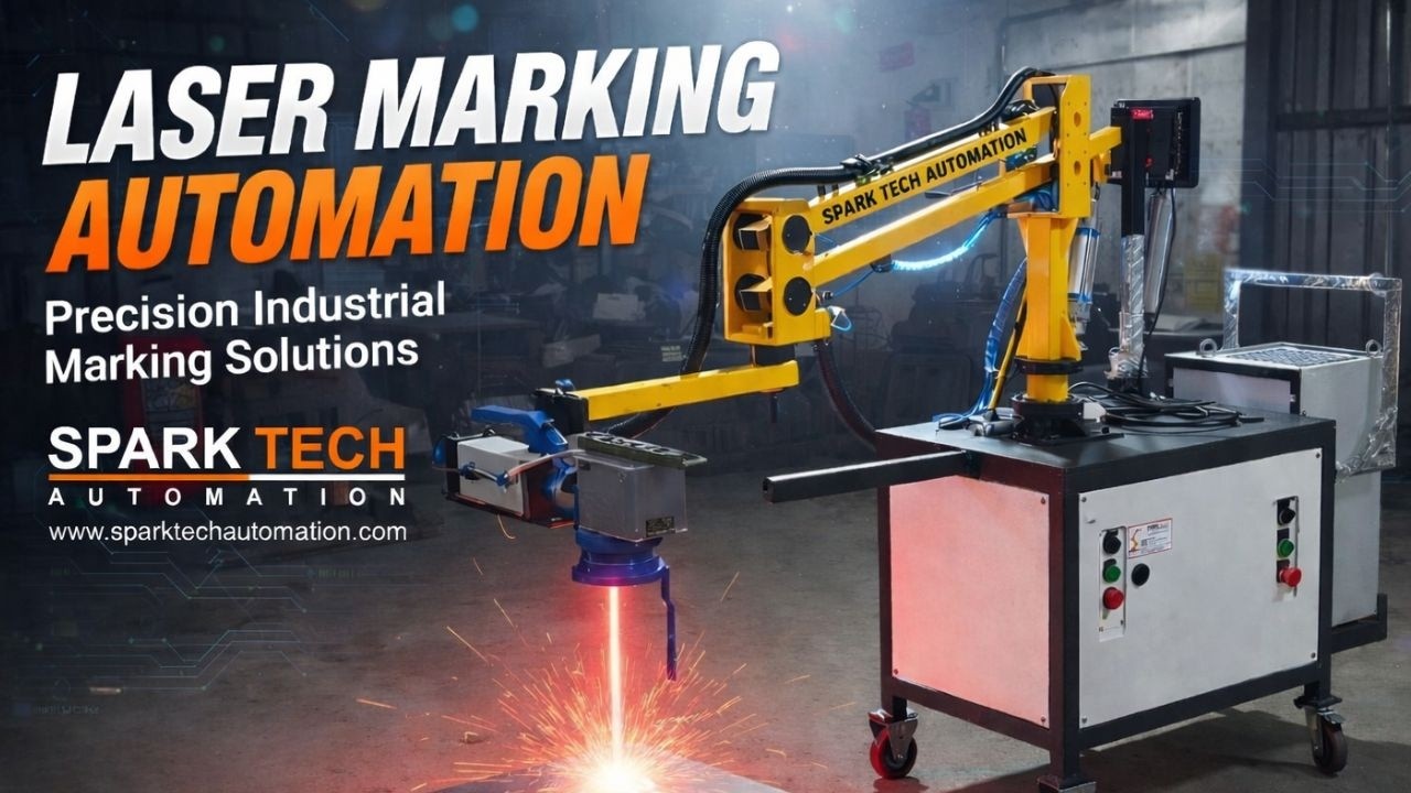 Laser Marking Automation System with Stable Arm