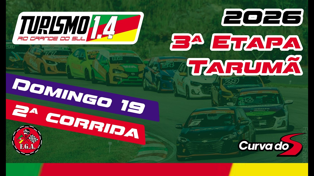 Turismo 1.4 RS Corrida 2 - etapa 3 Autódromo Tarumã 18.07.2026