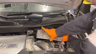 2010-2015 Lexus RX450h Hybrid Engine Air Filter Replacement Instructions