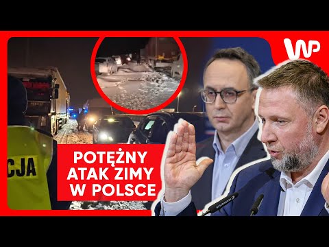 Atak zimy. Paraliż na S7. Kierwiński i Klimczak odpierają zarzuty