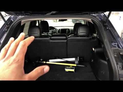 Jeep Cherokee – How to lay rear seats down flat
