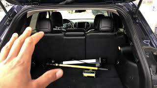 Jeep Cherokee – How to lay rear seats down flat