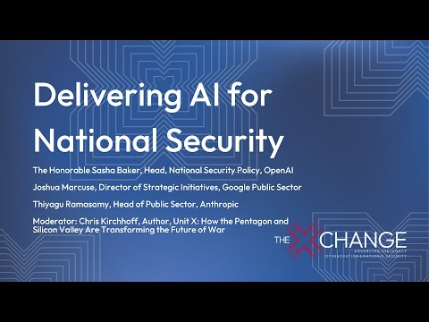 Delivering AI for National Security