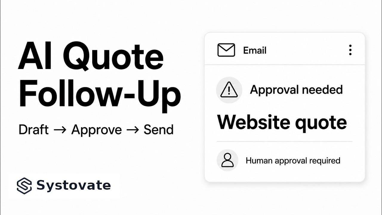 Thumbnail for the Quote Follow-Up and Human Approval demonstration