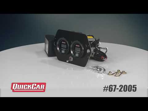 QuickCar Digital Open Wheel Gauge Panel #67-2005