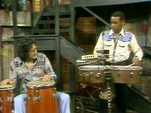 Classic Sesame Street - Ray Barretto Demonstrates Drum Sounds