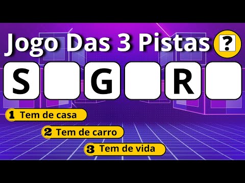 São 3 Pistas Para Você Tentar Descobrir Qual é a Palavra | JOGO DAS 3 PISTAS #jogodas3pistas #quiz