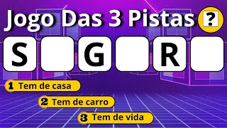 São 3 Pistas Para Você Tentar Descobrir Qual é a Palavra | JOGO DAS 3 PISTAS #jogodas3pistas #quiz