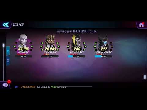 Proxima Midnight Level Up (MSF Marvel Strike Force)