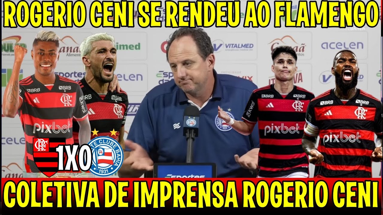 OLHA OQUE ROGERIO CENI "TECNICO RIVAL" FALOU SOBRE O FLAMENGO "RASGOU ELOGIOS NA COLETIVA"