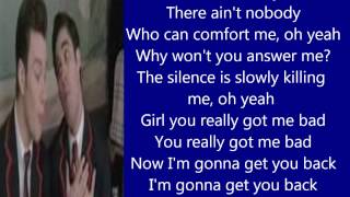Glee Misery Lyrics