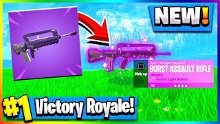 *NEW* Legendary BURST RIFLE! | Epic Gun Gameplay! ( Fortnite Update )