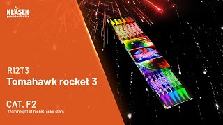 Pyrotechnika Rakety Tomahawk Rocket 3 set 12ks 72cm