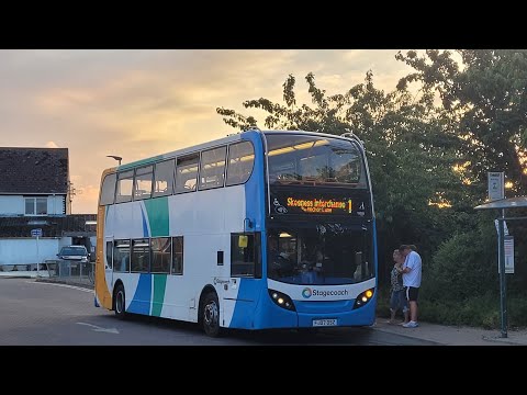 19318 FJ07 OSZ Stagecoach Skegness thrash on the 1 to Skegness. 26/6/23