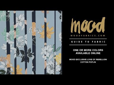 Mood Fabrics Mood Exclusive Love of Rebellion Cotton Poplin