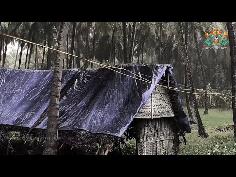 Night Rain In Springtime - 09 Hours of Crickets, frogs, rain, owls, chimes and Rain Sleep Sounds