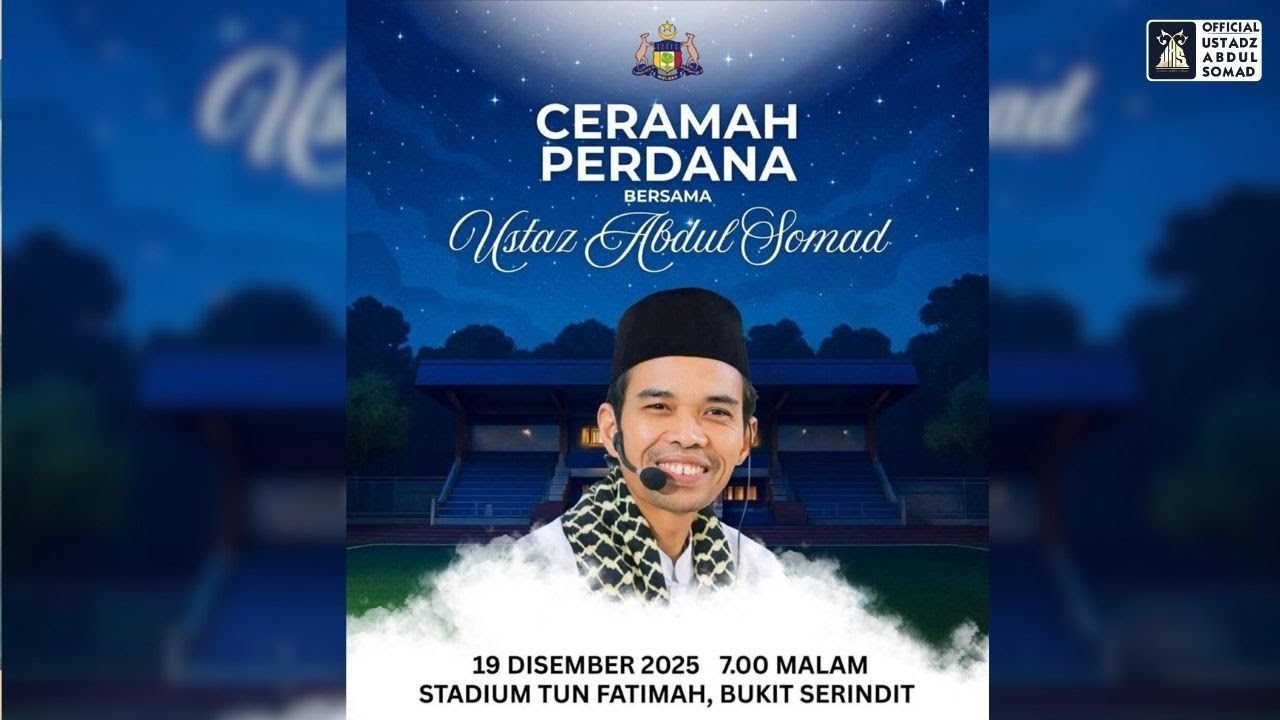 LIVE | Tabligh Akbar Stadium Tun Fatimah Bukit Serindit MALAKA | Ust Abdul Somad