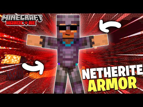 I Made a Full NETHERITE Armor in Minecraft Hardcore #10