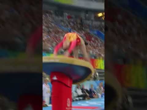 Cheng Fei on Vault from 2008! 🤯🇨🇳#shorts #gymnastics #olympics