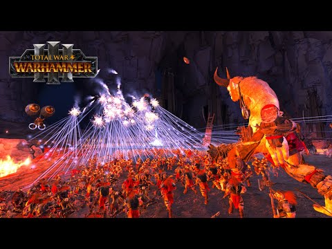 Total War WARHAMMER 3 - Dwarfs VS Beastmen | FIRESupport | Firework Show | 4K