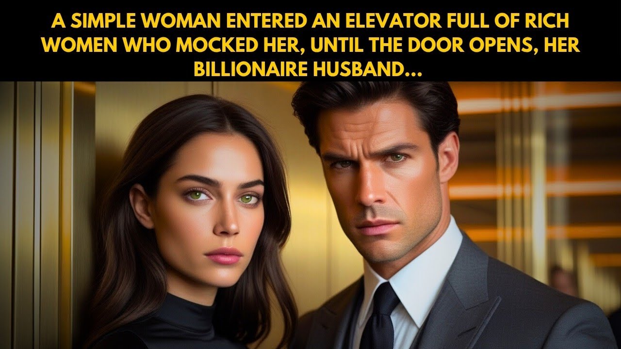 A Simple Woman Entered an Elevator Full of Rich Women Who Mocked Her, Until Billionaire Husband...