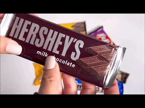 ASMR Unwrapping Hershey's Milk Chocolate Candy Bar