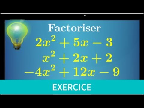 factoriser polynôme second degré • les 3 situations que vous allez rencontrer • première spé maths