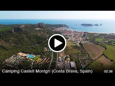 CAMPING CASTELL MONTGRI FROM THE AIR