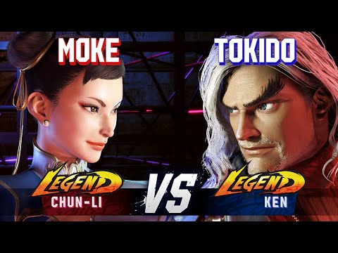 SF6 ▰ MOKE (Chun-Li) vs TOKIDO (Ken) ▰ High Level Gameplay