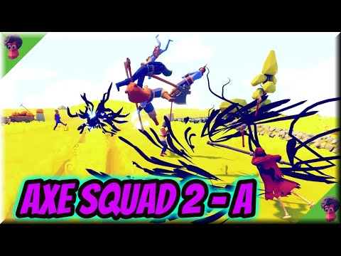 Axe Squad 2-A | 7 Axe units vs Every Unit(Same Price) - TABS Spooky Faction Update🎃
