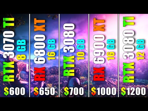 RTX 3070 Ti vs RX 6800 XT vs RTX 3080 vs RX 6900 XT vs RTX 3080 Ti | PC Gaming Tested