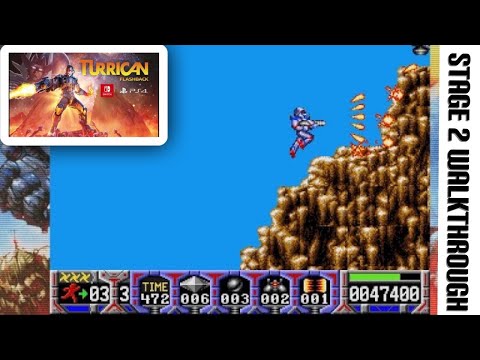 Turrican Flashback | Turrican 1 | Stage 2 Walkthrough 🤖