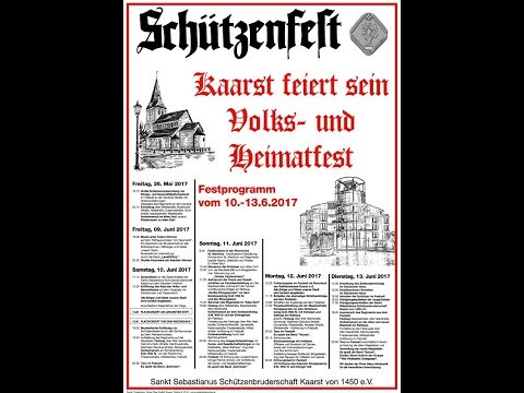 2017 0610 Eröffnung Schützenfest St Seb Schützenbruderschaft Kaarst  YT