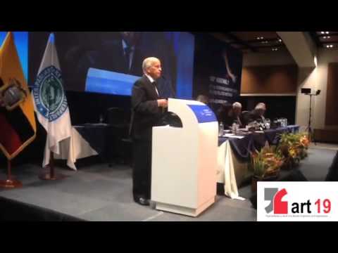 Dr Mohamed Cheikh Biadillah s'adresse aux parlementaires du monde