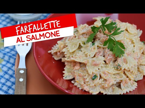 Farfallette al salmone: ricetta facile e veloce amatissima negli anni '80