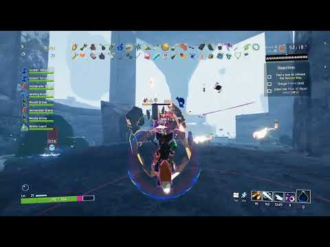 RoR 2 Commando replaced with protogen mod gameplay(Big fail at the end)