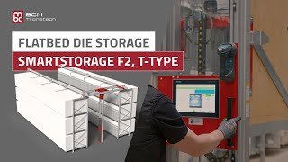 View the video above to see the Flatbed Die Storage Solutions - Semi-Automatic