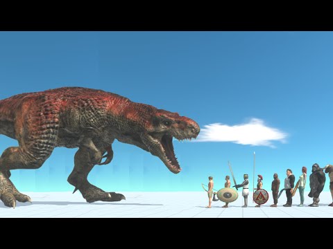 TREX KILLING EVERY UNIT - Animal Revolt Battle Simulator