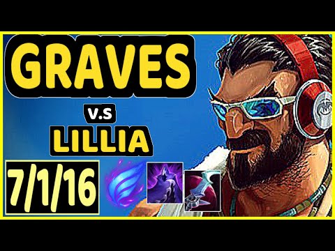 NJI (GRAVES) vs LILLIA - 7/1/16 KDA JUNGLE GAMEPLAY - EUW Ranked GRANDMASTER