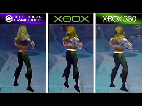 Aquaman Battle for Atlantis (2003) GameCube vs XBOX vs XBOX 360 (Graphics Comparison)