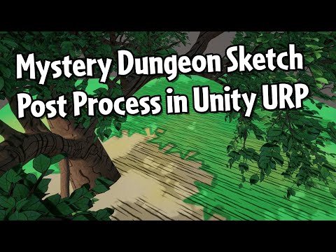 Mystery Dungeon Sketch Post Process in Unity URP