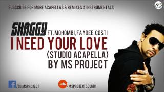 Shaggy - I Need Your Love (Studio Acapella - Vocals Only) ft. Mohombi, Faydee, Costi