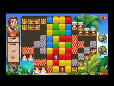 Lost Island Blast Adventure Level 1474 NO BOOSTERS - A S GAMING ✔