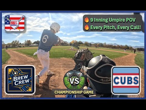 ⚾🏆FULL CHAMPIONSHIP GAME from Umpire POV (4k) | Brew Crew vs Cubs (BISIB)