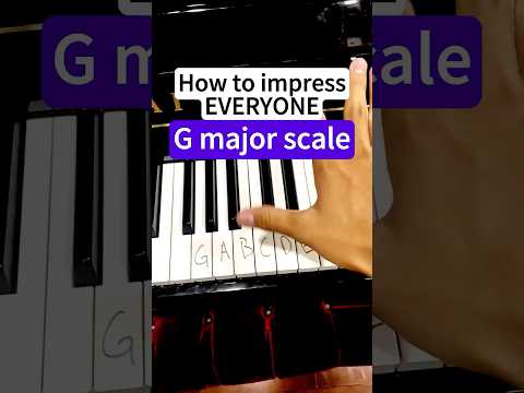 G major scale - easy piano tutorial