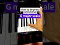 G major scale - easy piano tutorial