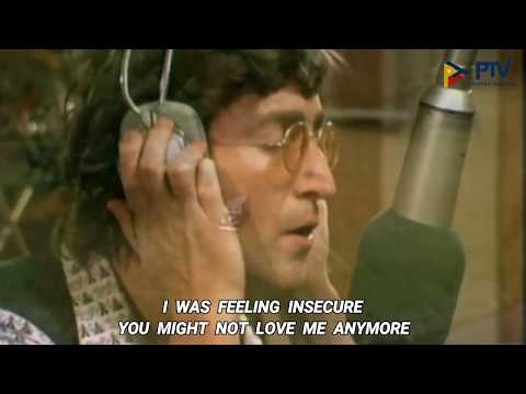 John Lennon - Jealous Guy (UltraHD4k) /w Lyrics On Screen