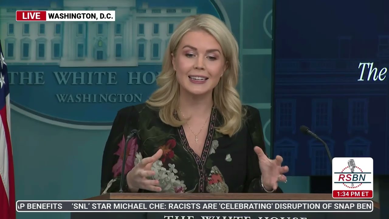 WATCH: White House Press Secretary Karoline Leavitt Holds a Press Briefing - 11/4/25